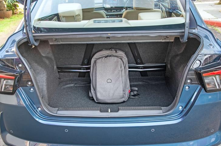 New Maruti Dzire boot space
